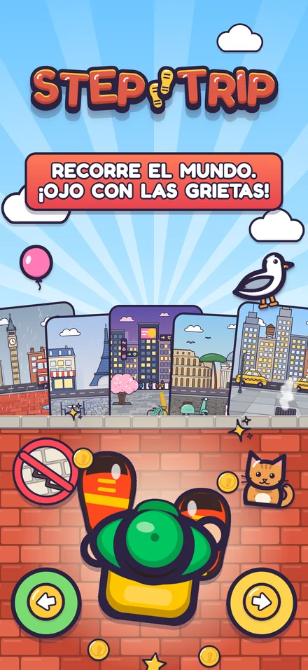 Recorre el mundo. ¡Ojo con las grietas!