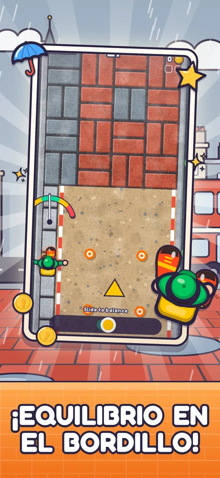 ¡Equilibrio en el bordillo!